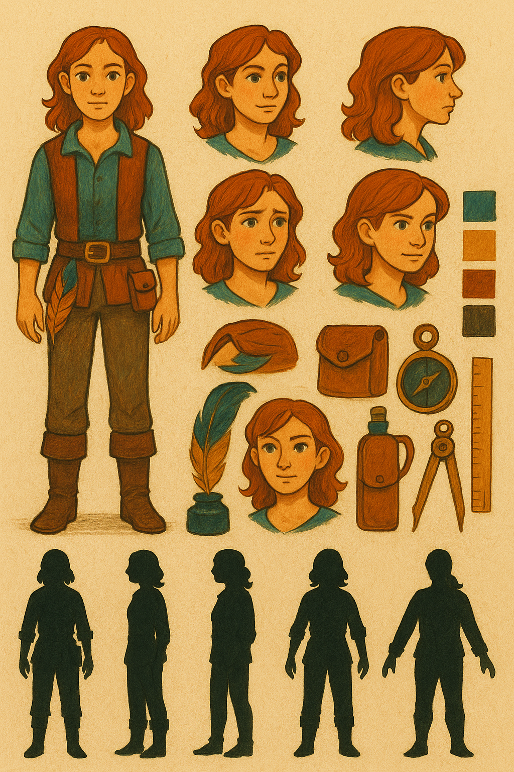 Character sheet for the apprentice